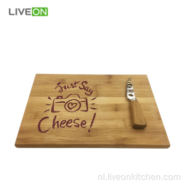 Natural Cheese Set Bamboo Cheese Board